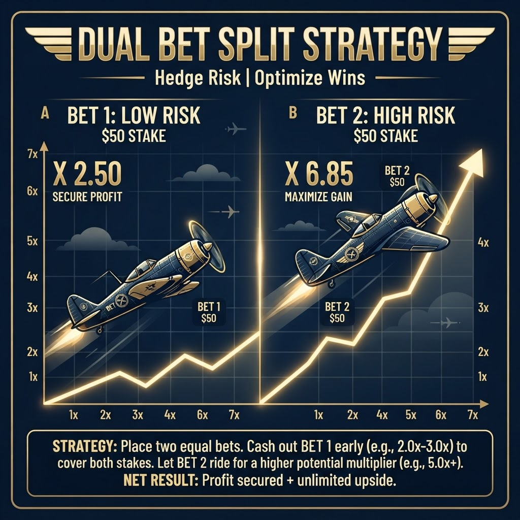 Dual Bet Split strategy illustration
